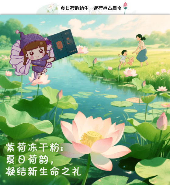 紫荷仙子IP形象融合插图